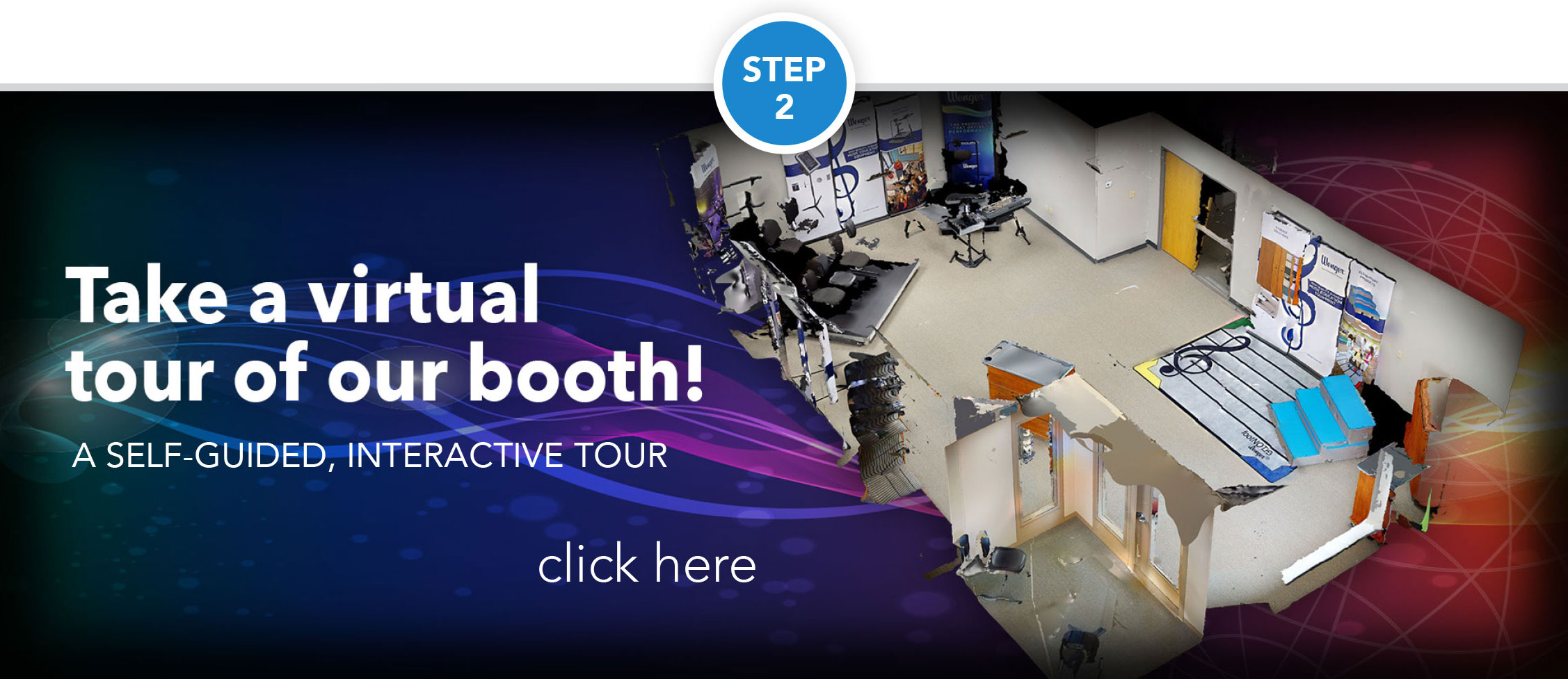 Take a virtual tour of our booth!