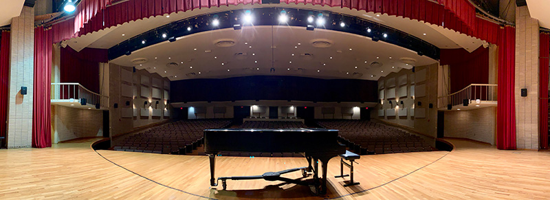 Valdosta Piano on stage